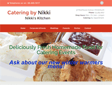 Tablet Screenshot of cateringbynikki.co.nz